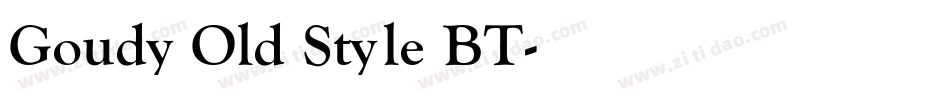 Goudy Old Style BT字体转换